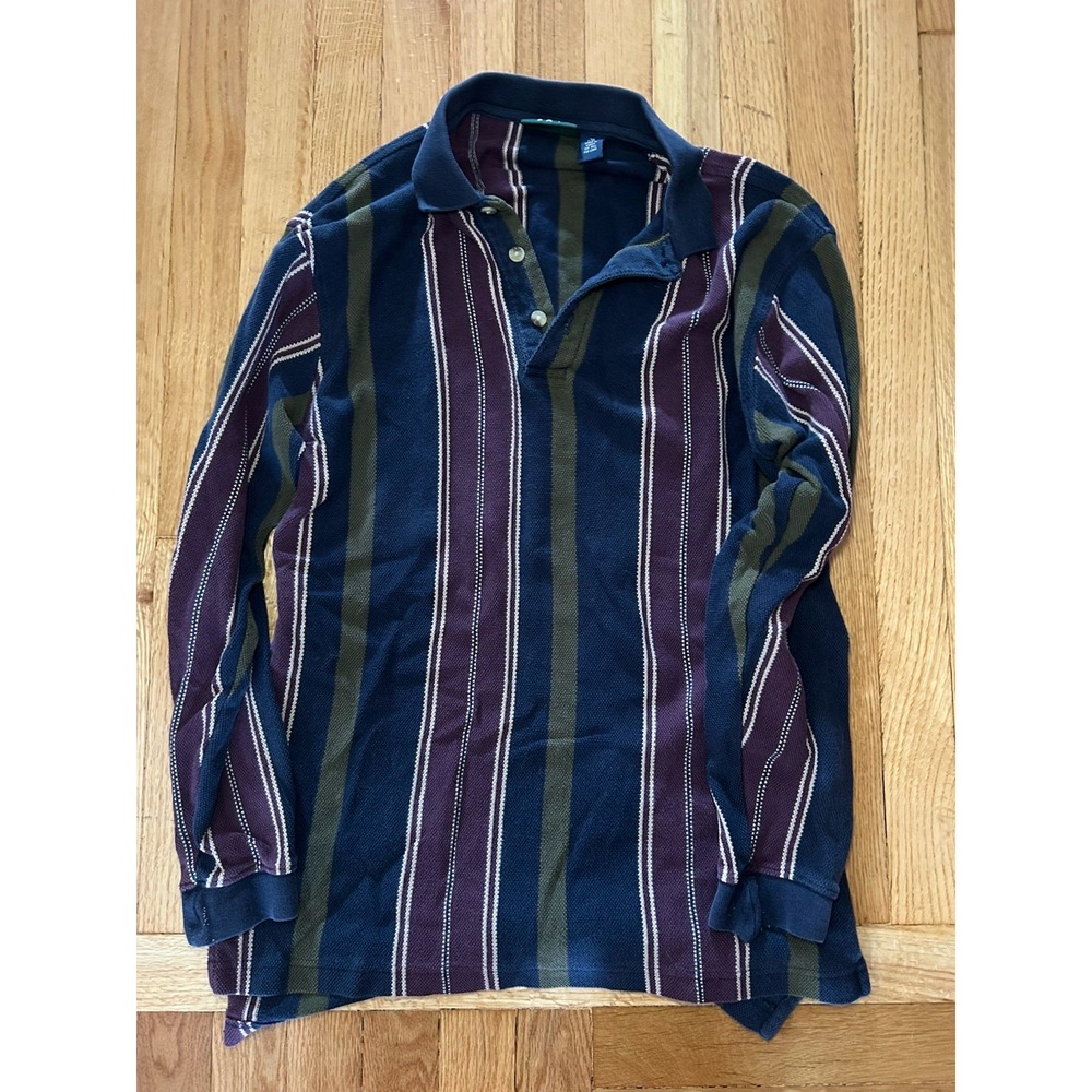 Trader Bay Men's Long Sleeve Shirt Vintage, Colorful, M, 100% Cotton